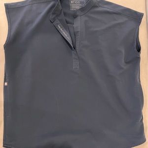 Rafaela oversized top- dark harbor